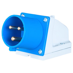 Stationary plug LM2031 (BC) Lemanso 32A/3p (2p+n) 220-240V IP44 blue