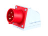 Stationary plug LM2032 (BC) Lemanso 16A/4p (3p+n) 380-415V IP44 red