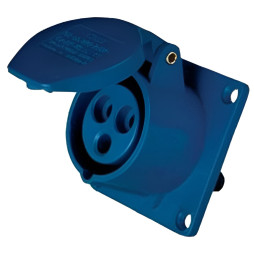 Mortise socket LM2022 (GV) Lemanso 16A/3p (2p+n) 220-240V IP44 blue LEE-413