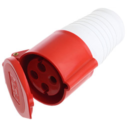 Portable socket LM2016 (GP) Lemanso 16A 4p (3p+n) 380-415V IP44 red