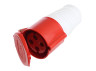 Portable socket LM2016 (GP) Lemanso 16A 4p (3p+n) 380-415V IP44 red