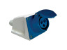Stationary socket LM2027 (GS) Lemanso 32A/3p (2p+n) 220-240V IP44 blue