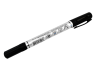 Marker No. 15 double-sided black 1.0 mm and 0.5 mm