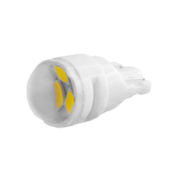 LED car lamp T10-2835-3SMD transparent ceramics white 12V LEDUA