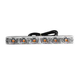 Daytime running lights 4014-6smd concave with running turn 12V white LEDUA