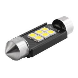 LED car lamp S85-39mm-6smd 3020 12-24V white LEDUA