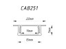 Profile for LED strip Feron CAB251