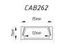 Profile for LED strip Feron CAB262