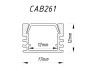 Profile for LED strip Feron CAB261