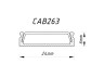 Profile for LED strip Feron CAB263