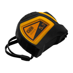 Rubberized tape measure with autostop, double hook 5m*19mm 500273 POWER