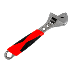 Adjustable wrench 8"/200mm with rubberized handle LTL90016 Lemanso