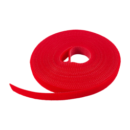 Reusable Velcro tape 12mm*5m red, cable organizer LMK2141 Lemanso