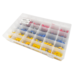Terminal set 540pcs (copper) in plastic box LM2633 Lemanso