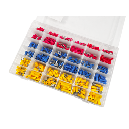 Terminal set 540pcs (copper) in plastic box LM2633 Lemanso