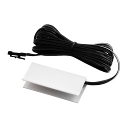 LED clip aluminum for lighting glass shelves 12V 0.72w white light, black wire LEDUA