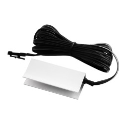 LED clip aluminum for lighting glass shelves 12V 0.72w blue light, black wire LEDUA