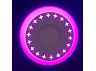LED panel Lemanso "Stars" 12+6W with pink backlight 1080Lm 4500K 175-265V / LM545 circle