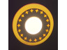 LED panel Lemanso "Stars" 3+3W with yellow backlight 350Lm 4500K 175-265V / LM535 circle