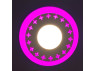 LED panel Lemanso "Stars" 3+3W with pink backlight 350Lm 4500K 175-265V / LM535 circle