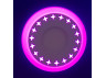 LED panel Lemanso "Stars" 3+3W with pink backlight 350Lm 4500K 175-265V / LM535 circle