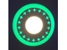 LED panel Lemanso "Stars" 3+3W with green backlight 350Lm 4500K 175-265V / LM535 circle