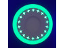 LED panel Lemanso "Stars" 3+3W with green backlight 350Lm 4500K 175-265V / LM535 circle