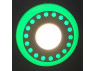 LED panel Lemanso "Dots" 12+6W with green backlight 1080Lm 4500K 175-265V / LM547 circle