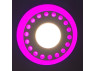 LED panel Lemanso "Dots" 12+6W with pink backlight 1080Lm 4500K 175-265V / LM547 circle