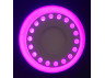 LED panel Lemanso "Dots" 12+6W with pink backlight 1080Lm 4500K 175-265V / LM547 circle