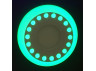 LED panel Lemanso "Dots" 3+3W with green backlight 350Lm 4500K 175-265V / LM537 circle