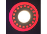 LED panel Lemanso "Dots" 3+3W with red backlight 350Lm 4500K 175-265V / LM537 circle
