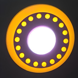 LED panel Lemanso "Dots" 6+3W with yellow backlight 540Lm 4500K 175-265V / LM542 circle