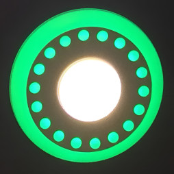 LED panel Lemanso "Dots" 6+3W with green backlight 540Lm 4500K 175-265V / LM542 circle