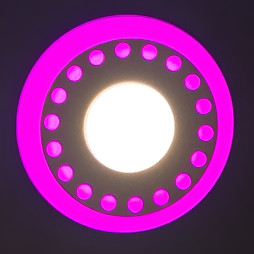 LED panel Lemanso "Dots" 6+3W with pink backlight 540Lm 4500K 175-265V / LM542 circle
