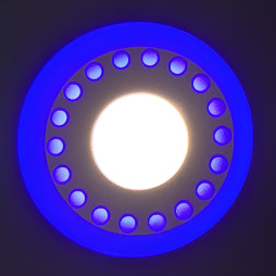 LED panel Lemanso "Dots" 6+3W with blue backlight 540Lm 4500K 175-265V / LM542 circle