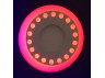 LED panel Lemanso "Dots" 6+3W with red backlight 540Lm 4500K 175-265V / LM542 circle