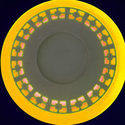 LED panel Lemanso "Cubes" 3+3W with yellow backlight350Lm 4500K 175-265V / LM554 circle