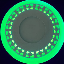 LED panel Lemanso "Cubes" 3+3W with green backlight 350Lm 4500K 175-265V / LM554 circle