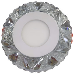 LED panel Lemanso "Ice" 3+3W with yellow backlight 350Lm 4500K 175-265V / LM1008 circle