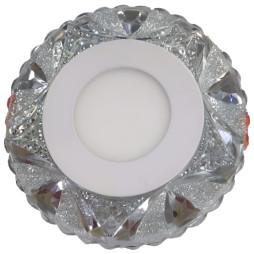 LED panel Lemanso "Ice" 3+3W with pink backlight 350Lm 4500K 175-265V / LM1008 circle