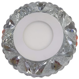 LED panel Lemanso "Ice" 3+3W with blue backlight 350Lm 4500K 175-265V / LM1008 circle