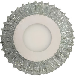 LED panel Lemanso "Moon" 3+3W with pink backlight 350Lm 4500K 175-265V / LM1011 circle