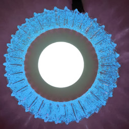 LED panel Lemanso "Moon" 3+3W with blue backlight 350Lm 4500K 175-265V / LM1011 circle