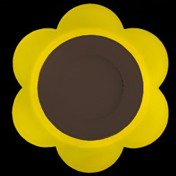LED panel Lemanso "Milk Daisy" 3+3W with yellow backlight 350Lm 4500K 175-265V / LM908 circle