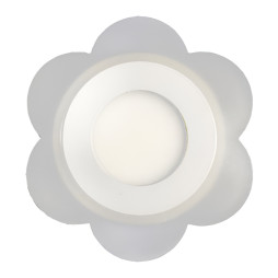 LED panel Lemanso "Milk Daisy" 3+3W with yellow backlight 350Lm 4500K 175-265V / LM908 circle