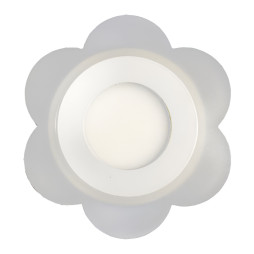 LED panel Lemanso "Milk Daisy" 3+3W with pink backlight 350Lm 4500K 175-265V / LM908 circle