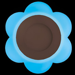 LED panel Lemanso "Milk Daisy" 3+3W with blue backlight 350Lm 4500K 175-265V / LM908 circle