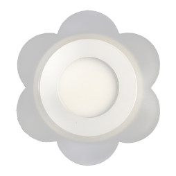 LED panel Lemanso "Milk Daisy" 3+3W with blue backlight 350Lm 4500K 175-265V / LM908 circle