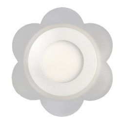 LED panel Lemanso "Milk Daisy" 3+3W with red backlight 350Lm 4500K 175-265V / LM908 circle